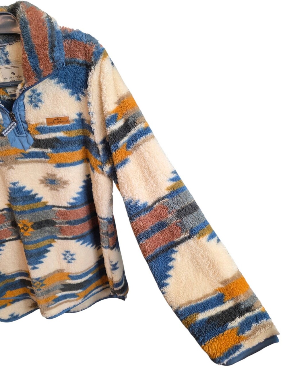 🚫 @ambertrisann 🚫 RESERVED Simply Southern Women’s Large Southwestern Sherpa - Picture 5 of 12